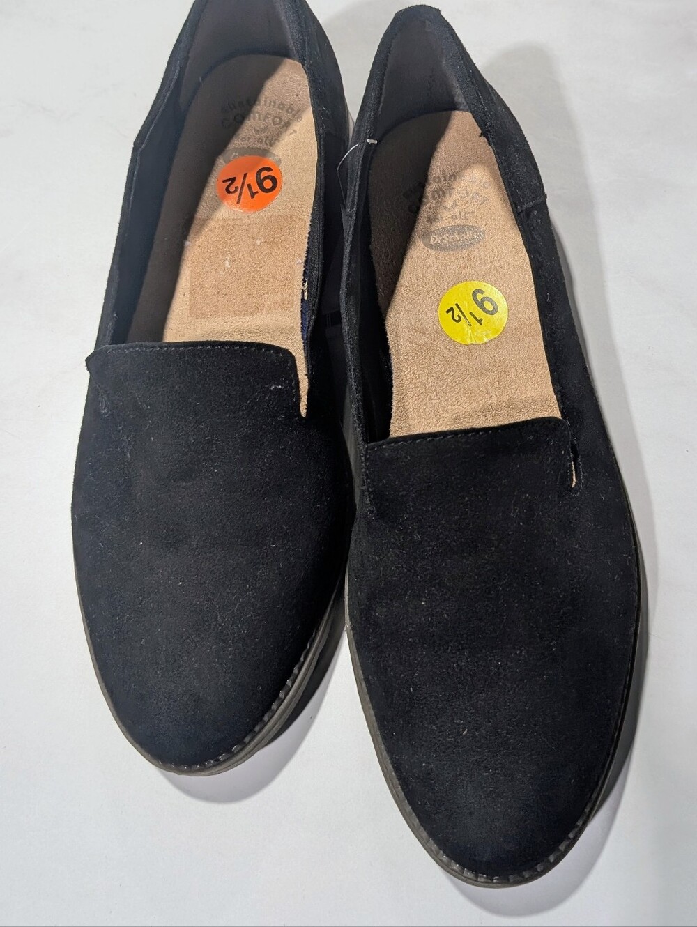 Black Women's Slip-On Loafers - Comfortable Everyday Shoes